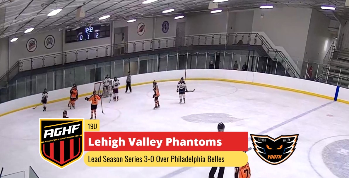 19U Lehigh Valley Phantoms with 1.00 GAA in Last 3 AGHF Games